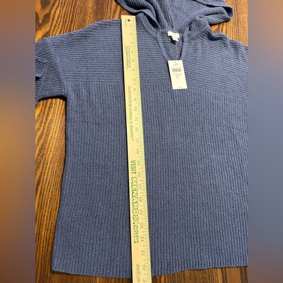J.jill Hooded pullover Sweater women’s PS small petite coastal grandma preppy - Picture 5 of 6